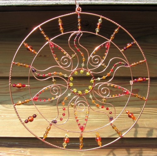 Mandala Feu Rouge et Orange